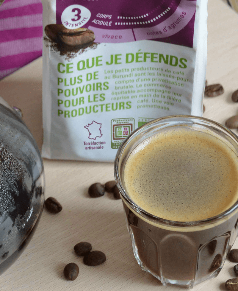 café arabica Burundi moulu ethiquable bio équitable