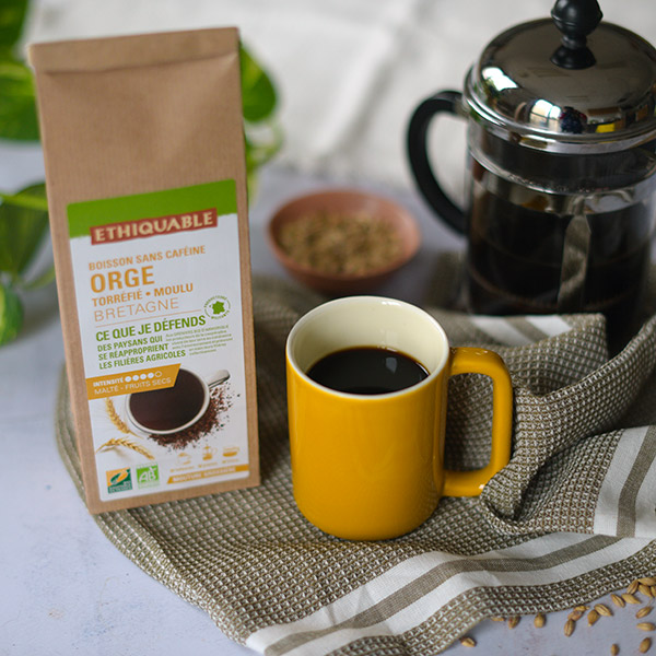 Boissons sans caféine à base d'orge torréfié