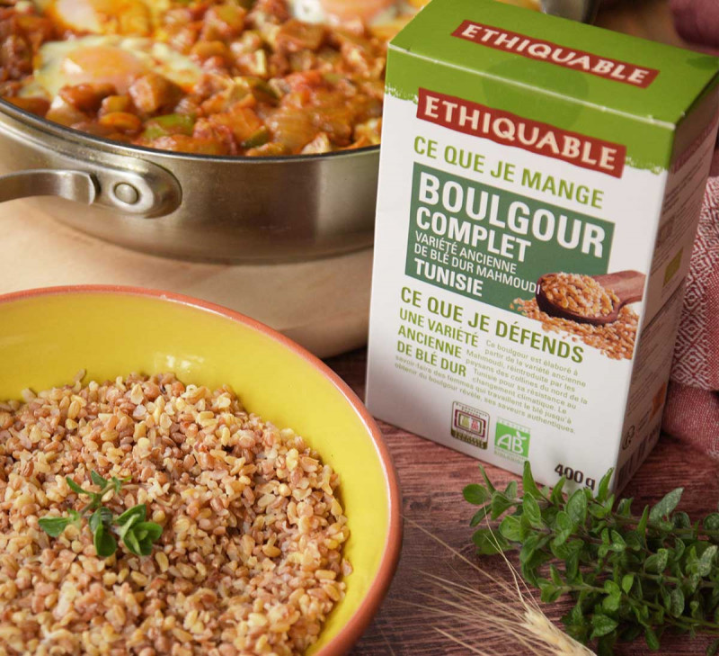 boulgour ecomplet ethiquable bio équitable recette