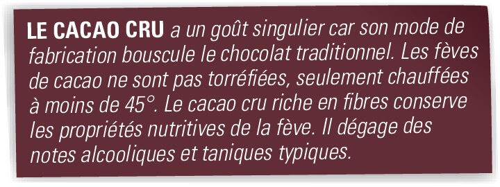 cacao cru 82% explication