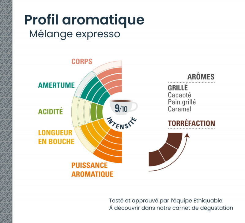 profil aromatique cafe expresso arabica equitable bio