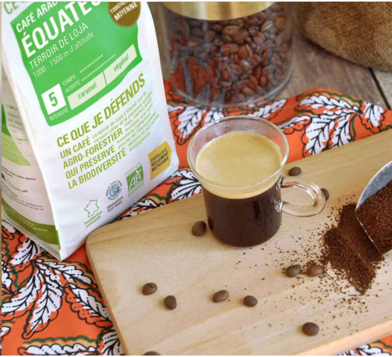 café équateur bio équitable tasse