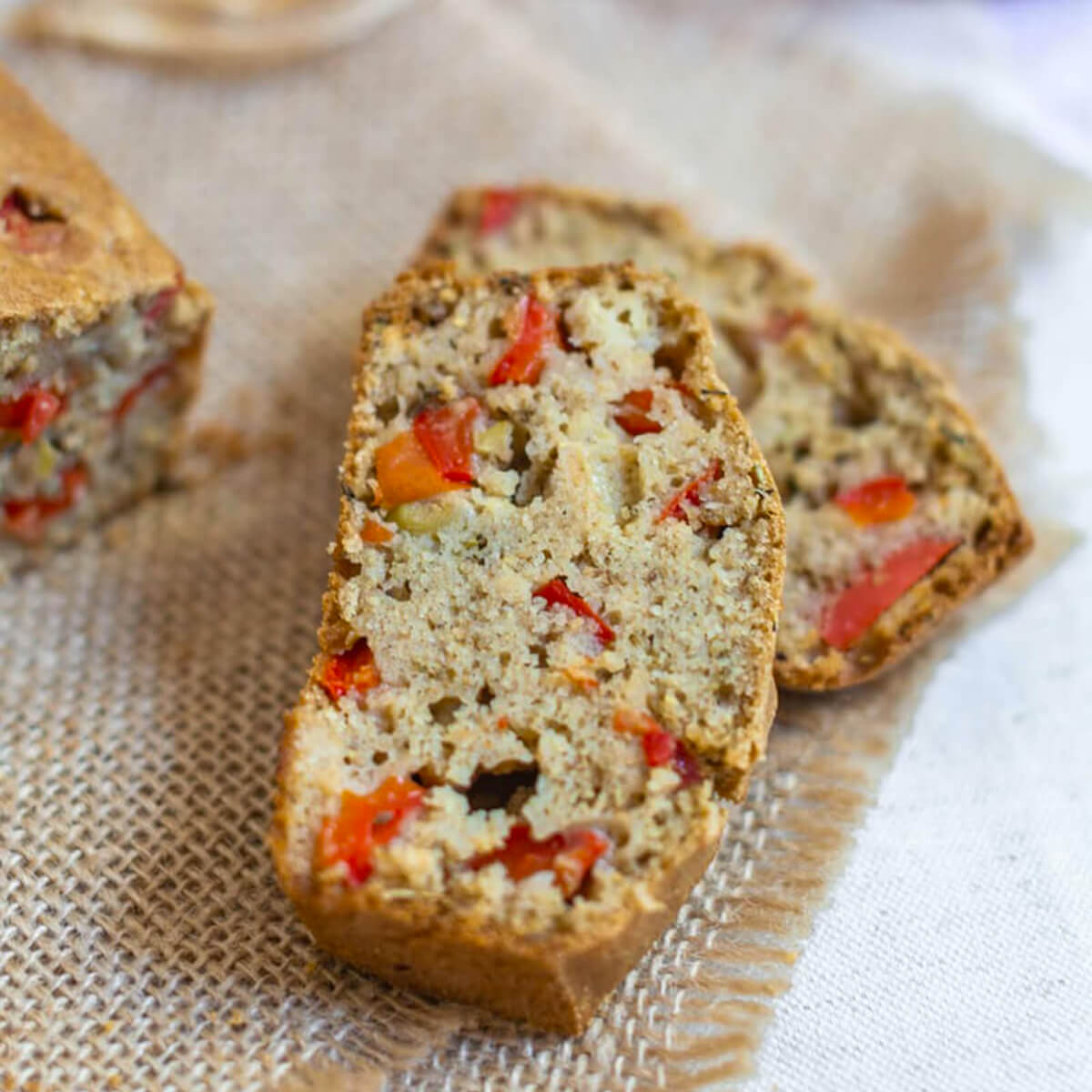 Cake poivrons et farine de petit épeautre bio