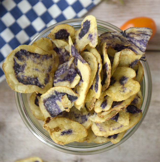 Chips de pomme de terre bleue équitable bio ethiquable