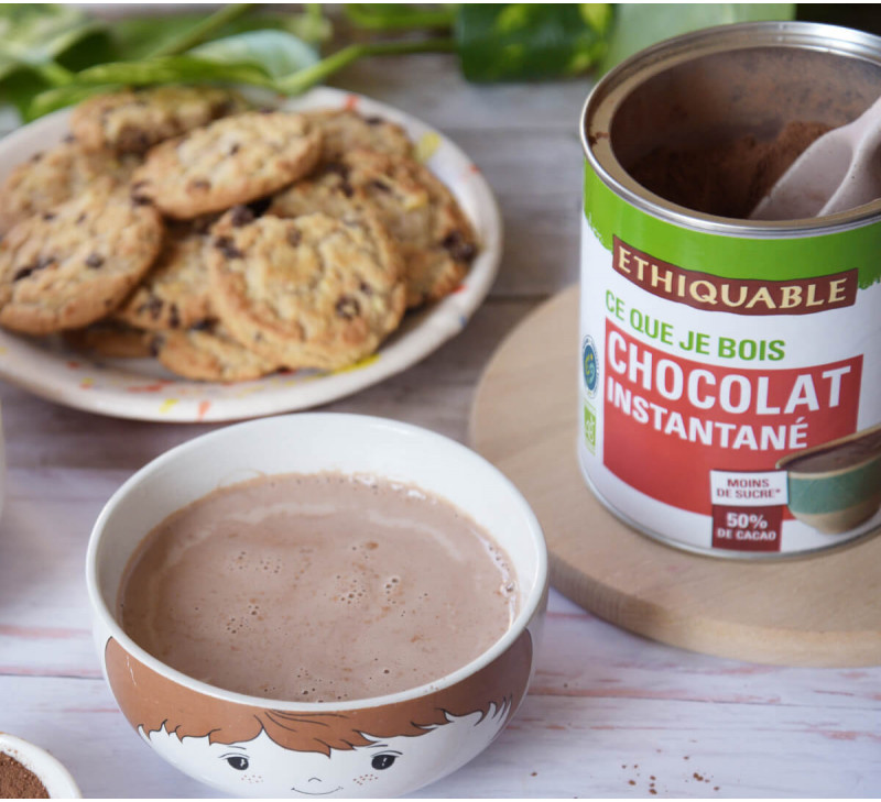 cacao poudre instantané bio équitable ethiquable