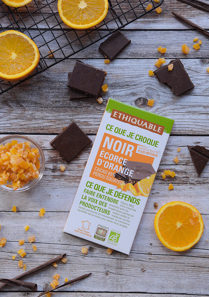 chocolat noir écorce orange equitable bio ethiquable france