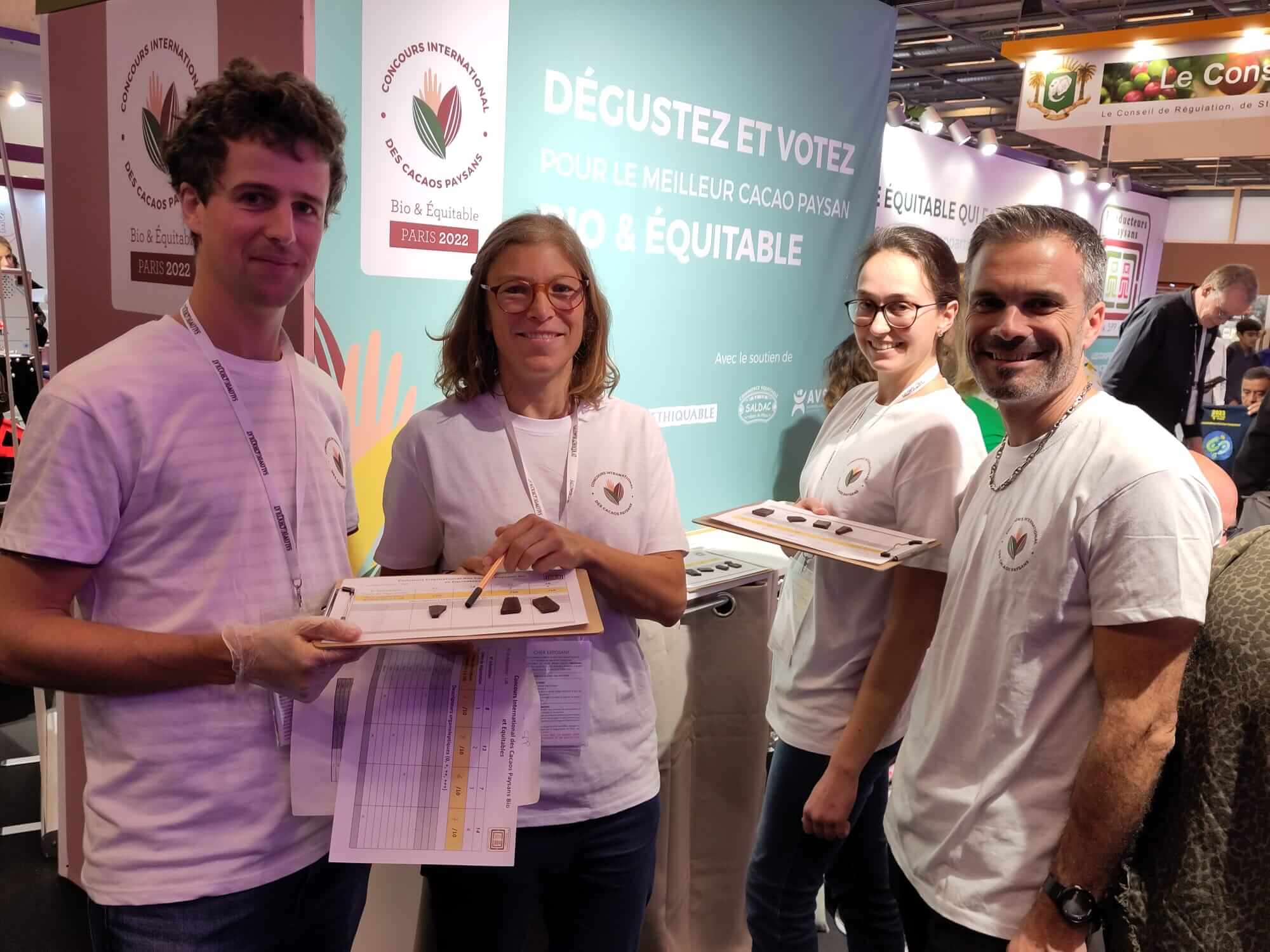 équipe ethiquable concours cacao paysan bio equitable