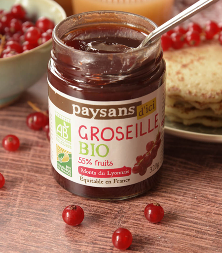 confiture groseille bio equitable paysans d ici france