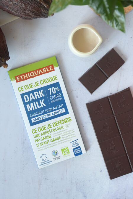 Dark Milk 70% Chocolat noir au lait bio équitable