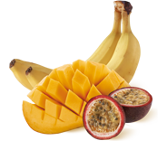 dessert-de-fruits-banane-mangue-passion-