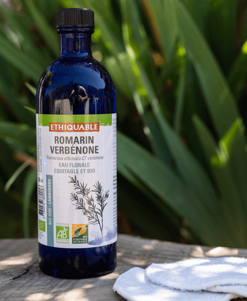 Eau Florale de Romarin Verbénome - 100% pure et naturelle - équitable & bio