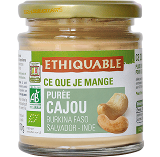 purée cajou bio equitable