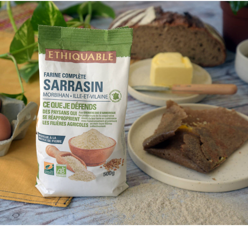 recette farine complete de sarrasin france bio equitable ethiquable