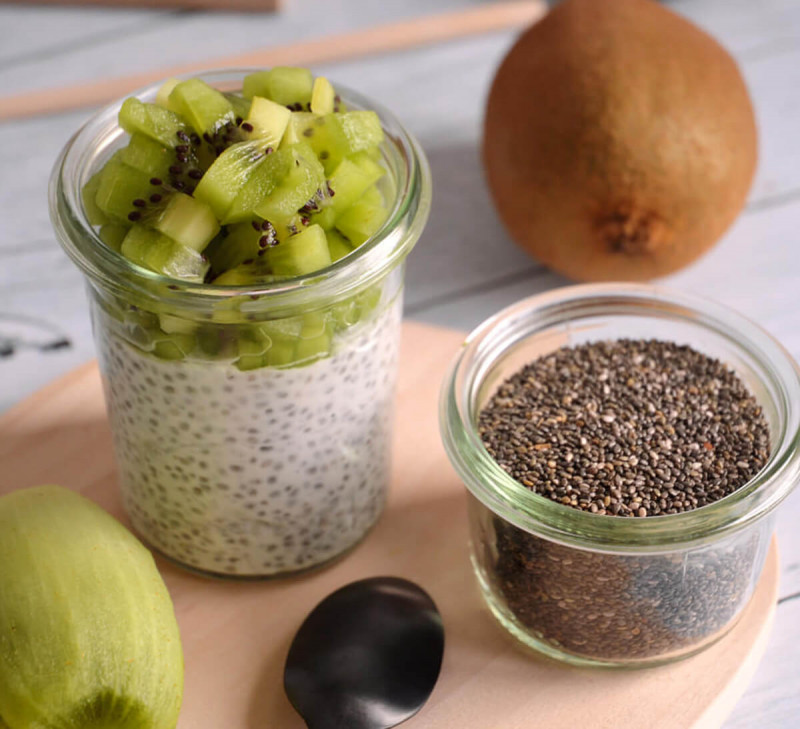 chia gélifié ou sec
