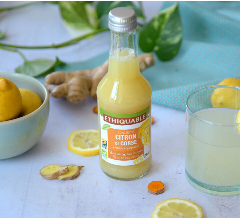 bouteille jus-concentre-citron-corse-france-equitable-bio ethiquable