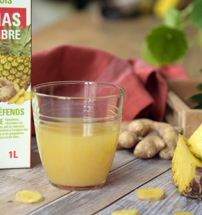 pur jus ananas gingembre ethiquable Madagascar