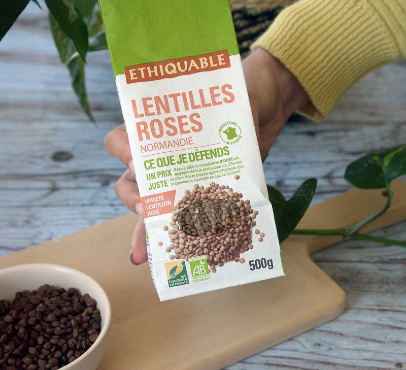lentilles-roses-lentillon-france-equitable-bio ethiquable