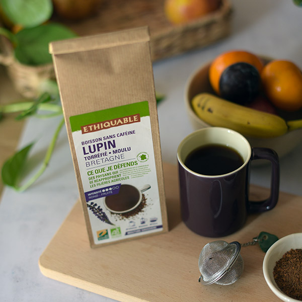 Boissons sans caféine à base de lupin torréfié