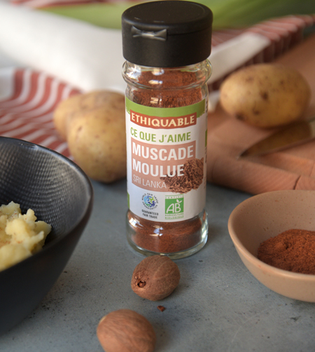 noix de musacde moulue bio équitable ethiquable