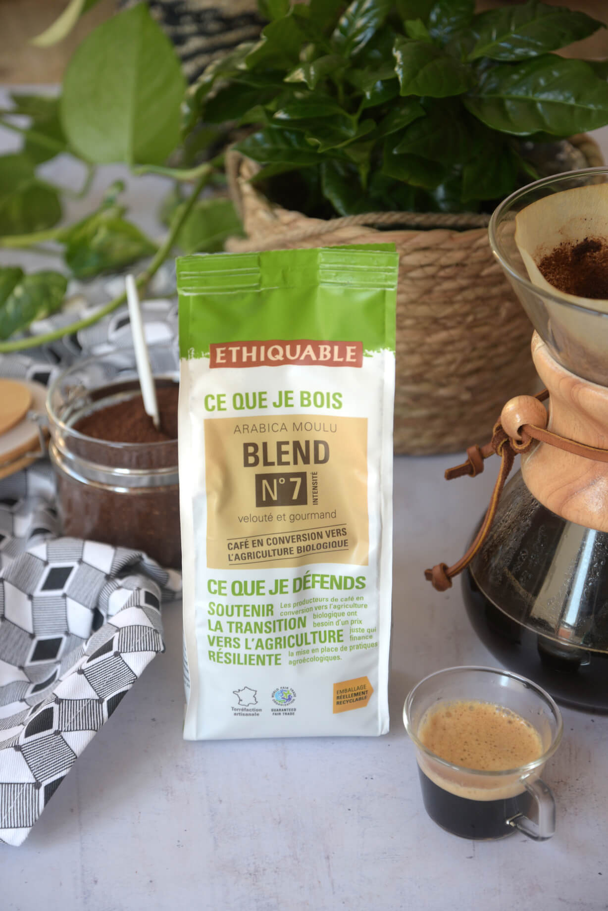 Paquet café Blend arabica n°7 moulu 250g