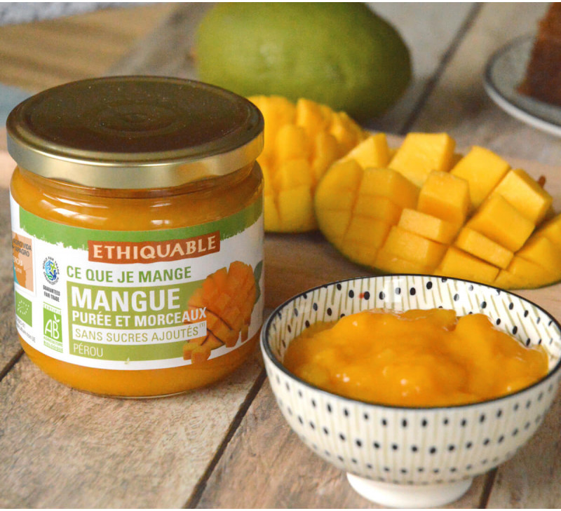 pot puree mangue morceaux equitable bio ethiquable