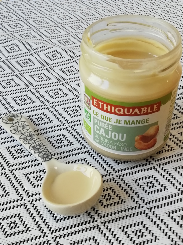 puree de cajou ethiquable commerce equitable bio