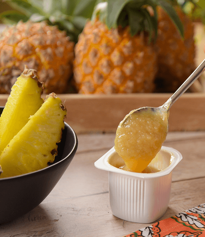 dessert de fruits ananas pomme ethiquable