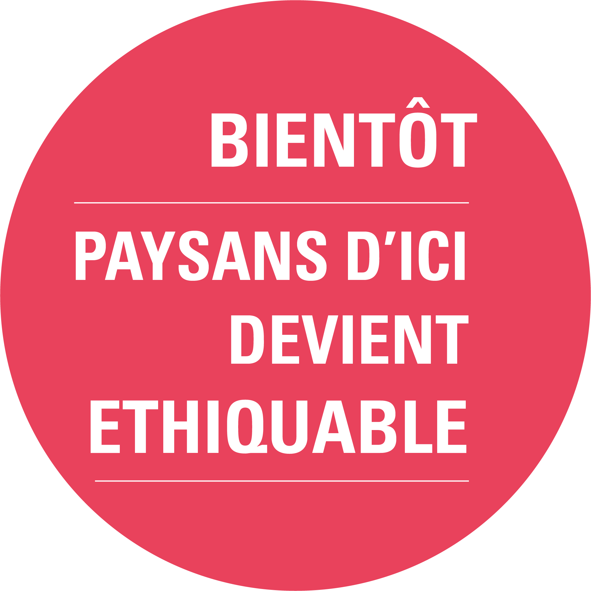 Paysans d ici devient ethiquable stickers