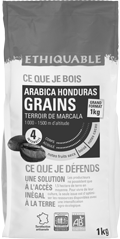 café arabica honduras grain 1kg ethiquable bio équitable