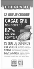 cacao cru 82% de cacao ethiquable