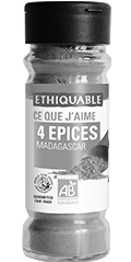 4 épices bio équitable ethiquable