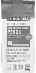 arabica café moulu Pérou ethiquable bio equitable