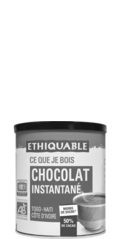 chocolat en poudre instantané équitable et bio