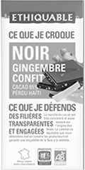 chocolat noir gingembre confit equitable bio ethiquable france