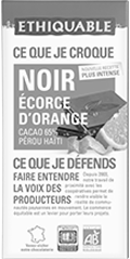 chocolat noir orange equitable bio ethiquable france