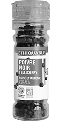 Poivre noir tellichery bio equitable kerala ethiquable