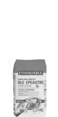 Farine semi-complète blé épeautre T80 France équitable et bio