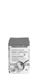 Farine blé semi-complète T80 France équitable et bio