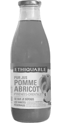 Pur jus pomme abricot France équitable bio
