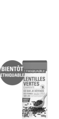 Lentilles vertes charente ethiquable équitable bio france 