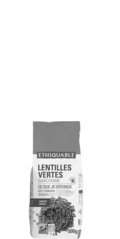 Lentilles vertes de Gascogne France équitable et bio