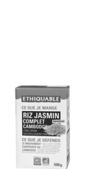 Riz Jasmin complet Cambodge équitable & bio ethiquable