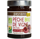 confiture peche de vigne bio equitable paysans d ici france