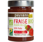 confiture paysans d'ici fraise bio equitable 