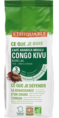 arabica café moulu 250g congo kivu ethiquable bio equitable