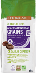 café arabica honduras grain 1kg ethiquable bio équitable