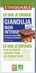 bio equitable ethiquable Gianduja Noir intense