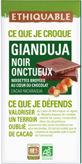 Gianduja Noir onctueux ethiquable équitable bio