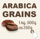 café arabica en grains bio et équitable