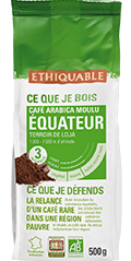 arabica café moulu 500g équateur ethiquable bio equitable